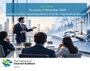 Seminar: Auditing the New Topical Requirement of The IIA – Organisational Behavior | 5 November 2026